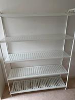 Te koop een wit rek met 5 planken, Ophalen of Verzenden, Zo goed als nieuw, 25 tot 50 cm, 150 tot 200 cm