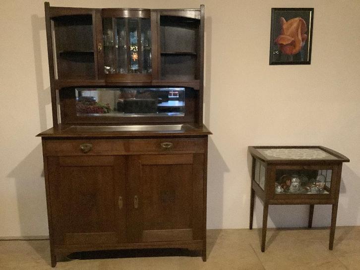 Antieke buffetkast, Huis en Inrichting, Kasten | Buffetkasten, Gebruikt, 150 tot 200 cm, 100 tot 150 cm, 50 tot 75 cm, Ophalen