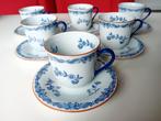 Rorstrand Ostindia 6 hoge koffie kop en schotels porselein, Ophalen of Verzenden