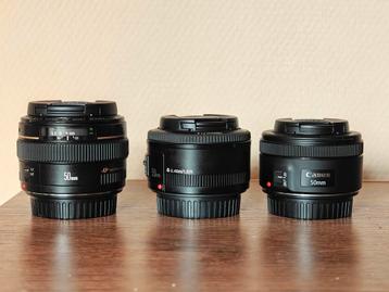 Canon EF 50mm 1.4, 1.8 STM en Yongnuo beschikbaar voor biedingen