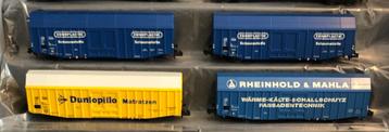 Liliput 4 grootvolume goederenwagons type Hbbks (Nieuw) beschikbaar voor biedingen