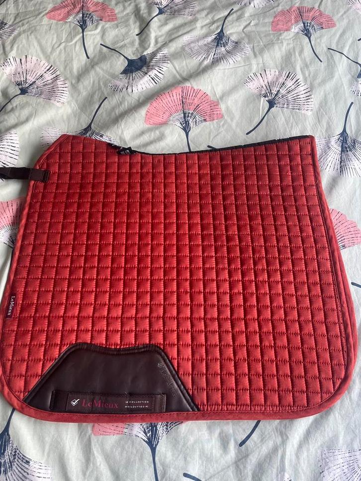 Dressuurdekje lemieux full oranje, Dieren en Toebehoren, Paarden en Pony's | Dekens en Dekjes, Zo goed als nieuw, Dekje, Ophalen of Verzenden