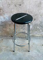 Jan van Opzeeland jaren 80 design barkruk, Gebruikt, Met voetsteun, 60 tot 90 cm, Ophalen of Verzenden