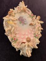 Saksisch Porselein Wolk Wandtableau met Engeltjes, Antiek en Kunst, Antiek | Porselein, Verzenden