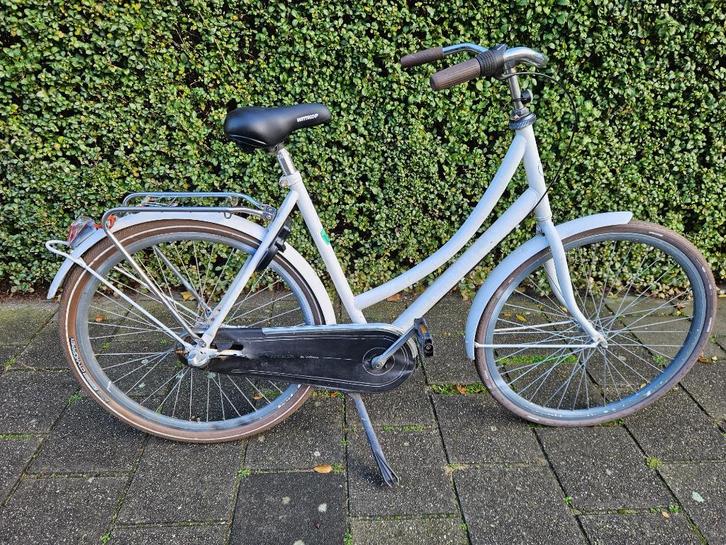 Witte Overgespoten Cortina Omafiets met Drie Versnellingen, Fietsen en Brommers, Fietsen | Dames | Omafietsen, Gebruikt, 56 cm of meer