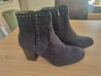 Blauwe suède look enkellaarsjes, maat 39., Ophalen of Verzenden, Zo goed als nieuw, Blauw