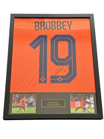 Brian Brobbey gesigneerd Nederlands elftal thuisshirt  beschikbaar voor biedingen