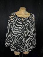 Leuk shirt met lange mouwen en zebra pint maat xl, Zwart, Maat 46/48 (XL) of groter, Ophalen of Verzenden, Zo goed als nieuw