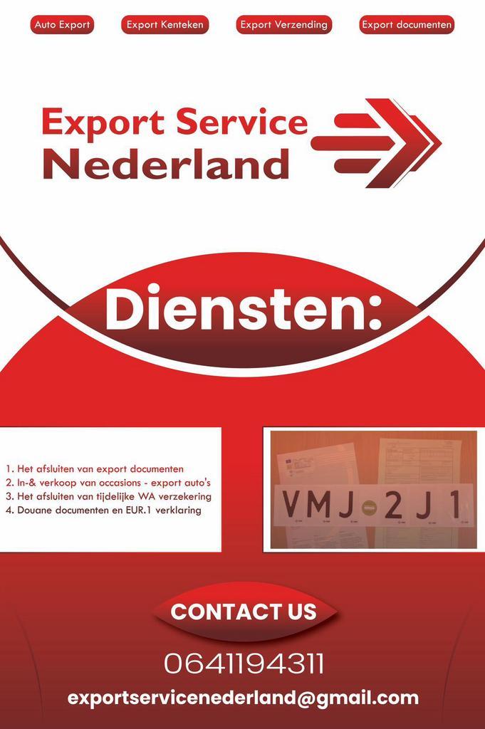 Export document RDW 24-7 service, Diensten en Vakmensen, Auto en Motor | Monteurs en Garages