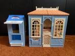 Vintage barbiehuis inklapbaar, poppen en accessoires, Kinderen en Baby's, Speelgoed | Poppenhuizen, Ophalen, Gebruikt, Poppenhuis