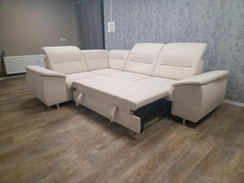GRATIS BEZORGEN | MOOI BEIGE MULTIFUNCTIONELE HOEKBANK, Huis en Inrichting, Banken | Bankstellen, Zo goed als nieuw, Hoekbank