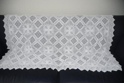 Romantische brocante bedsprei vintage sprei wit, Antiek en Kunst, Antiek | Kleden en Textiel, Ophalen of Verzenden