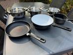 Lichtgewicht pannenset ideaal om mee te kamperen, Ophalen of Verzenden, Gebruikt, Rvs, Pannenset