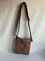 Vera Pelle leren schoudertas met flap bruin 21x25x5, Sieraden, Tassen en Uiterlijk, Tassen | Damestassen, Ophalen of Verzenden