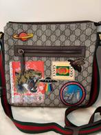 Originele Gucci GC surpreme messenger bag met patches, Ophalen of Verzenden, Zo goed als nieuw, Beige