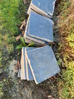 Getrommelde tegels - Blauw/Grijs, Ophalen, Gebruikt, Minder dan 5 m², Beton