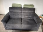 Stoffen 2-zits bank, grijs, Huis en Inrichting, Banken | Bankstellen, Ophalen, Hout, Tweepersoons, 75 tot 100 cm