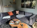 Zwart/antraciet hoek bankstel te koop, Ophalen, Lounge, Hoekbank, 75 tot 100 cm
