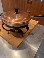 Koperen Warmhoudpan met Spiritusbrander, Ophalen of Verzenden, Gebruikt