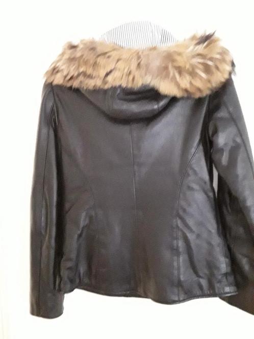 Leren dames jack., Kleding | Dames, Jassen | Winter, Zo goed als nieuw, Maat 42/44 (L), Zwart, Ophalen of Verzenden