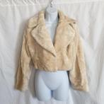 Leuke cremkleurige korte nepbont jas. Mt S, Kleding | Dames, Jassen | Winter, ., Beige, Ophalen of Verzenden, Zo goed als nieuw