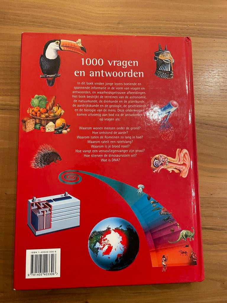 1000 Vragen en Antwoorden - Educatief Kinderboek, Boeken, Ophalen of Verzenden, Gelezen, Algemeen, Los deel