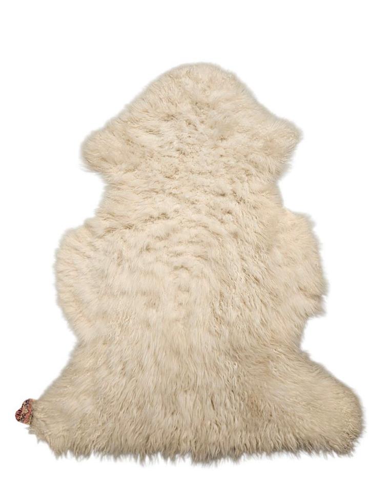 Vintage wool Schapenvacht furry fluffy natural 77x104cm, Huis en Inrichting, Stoffering | Tapijten en Kleden, Zo goed als nieuw