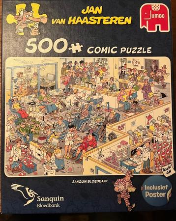 Legpuzzel Jan van Haasteren - bloedbank Sanquin - 500stukjes beschikbaar voor biedingen