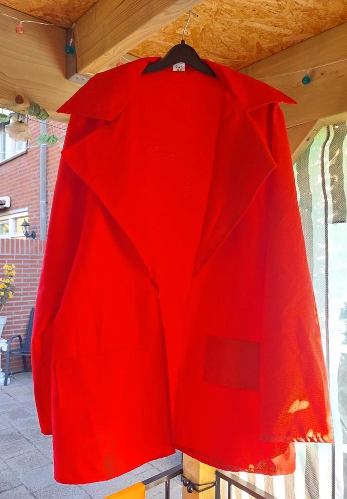 Rode jas maat 60, Kleding | Heren, Carnavalskleding en Feestkleding, Nieuw, Kleding, Overige maten, Ophalen of Verzenden