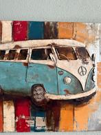 Metalen Schilderij Volkswagenbus - 80x120cm, Ophalen of Verzenden, Zo goed als nieuw