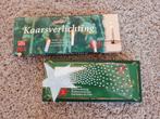 2x Vintage kaars kerstverlichting 20 en 16 lampjes, Ophalen of Verzenden, Zo goed als nieuw