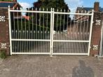 Mooie sierhekwerk poort 2.04 hoog bij 2x 176 breed (352), Tuin en Terras, Ophalen, Met poort, Zo goed als nieuw, Sierhekwerk