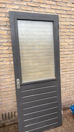 GRATIS! 2x Massief houten buitendeur, Deurkozijn, Zo goed als nieuw, 150 tot 225 cm, Hout