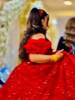 Prachtige Rode Galajurk - Maat M, Kleding | Dames, Maat 38/40 (M), Ophalen of Verzenden, Gedragen, Rood