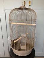 DUVOPLUS VOGELKOOI 'JULIA' KLEUR MOKKA, AFM. 34x34x65 CM., Dieren en Toebehoren, Vogels | Hokken en Kooien, Ophalen of Verzenden