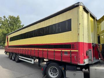Van Hool 3-ass schuifzeilen oplegger (bj 2008) beschikbaar voor biedingen