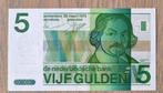 Bankbiljet Nederland - 5 Gulden Vondel 2 - aUNC, Ophalen of Verzenden, 5 gulden, Los biljet
