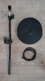 Roland CY-8 Crash Cymbal + MDY Houder Uitbreiding | Drumstel, Gebruikt, Drums of Percussie, Ophalen of Verzenden, Roland Central Europe NV, Houtstraat 3, B-2260 Westerlo