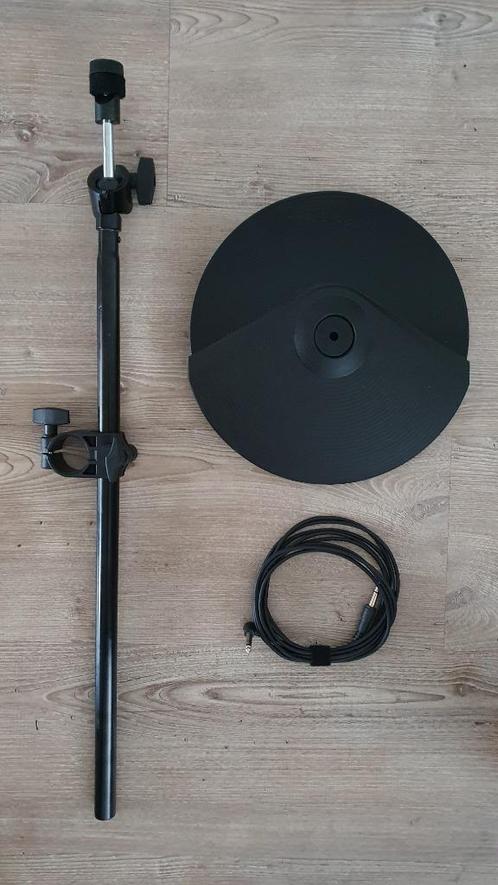 Roland CY-8 Crash Cymbal + MDY Houder Uitbreiding | Drumstel, Muziek en Instrumenten, Instrumenten | Onderdelen, Gebruikt, Drums of Percussie