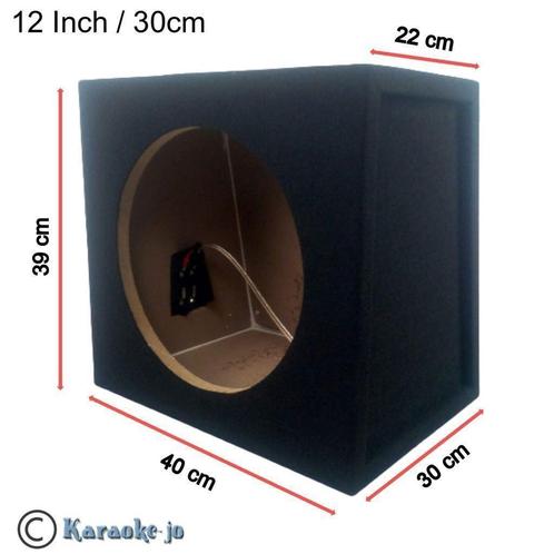 Subwoofer kist MDF 12 inch 30 Cm 27 Liter, Auto diversen, Auto-accessoires, Nieuw, Ophalen of Verzenden