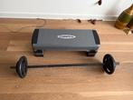 Bodypump set - Corength Set stang en gewichten 20 kg + step, Ophalen, Gebruikt