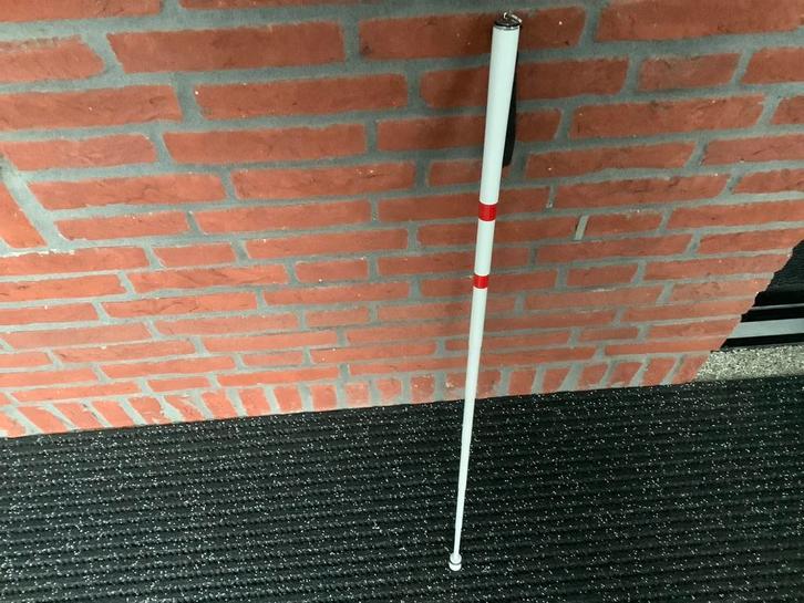 Taststok telescopische in schuifbaar voor blind,slechtziende, Diversen, Wandelstokken, Zo goed als nieuw, Opvouwbaar, Ophalen