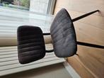 4 eetkamerstoelen antraciet, Huis en Inrichting, Stoelen, Ophalen, Gebruikt, Grijs, Vier