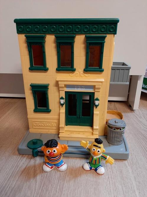 Sesamstraat huis met Bert en Ernie, Kinderen en Baby's, Speelgoed | Fisher-Price, Speelset, Ophalen of Verzenden
