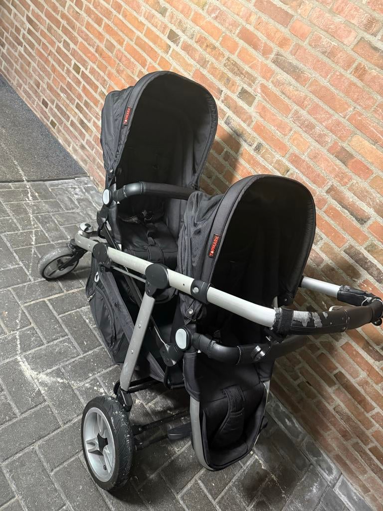 Duowagen - Ideaal voor tweelingen of broers/zussen, Gebruikt, Duowagen, Ophalen, Kinderwagen