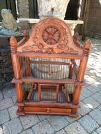 Antieke houten vogelkooi. Houtsnijwerk., Antiek en Kunst, Curiosa en Brocante, Ophalen