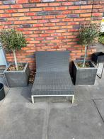 Loungestoel antraciet, 2 zitplaatsen, Gebruikt, Aluminium, Ophalen of Verzenden