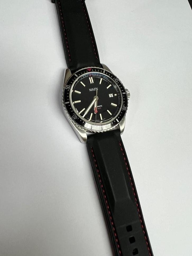 Maen Hudson swiss made automaat 42mm (prijs verlaagd!), Sieraden, Tassen en Uiterlijk, Horloges | Heren, Gebruikt, Polshorloge