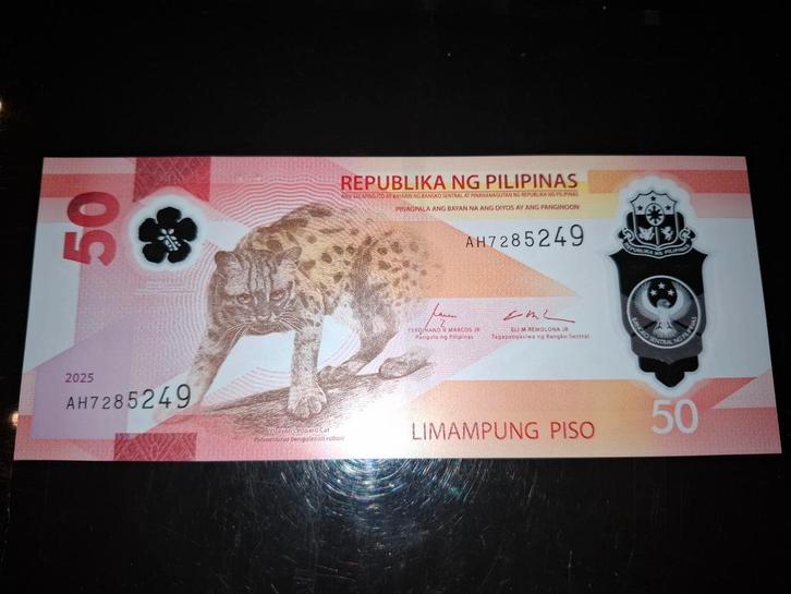 ### Filipijnen 50 pesos 2025 ###, Postzegels en Munten, Bankbiljetten | Azië, Midden-Oosten, Ophalen of Verzenden