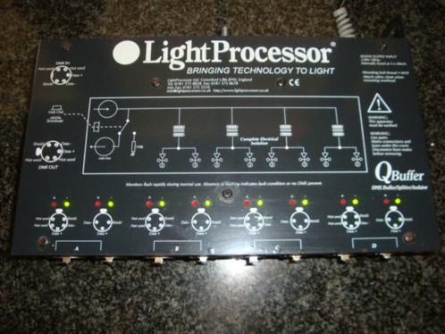 light processor - dmx buffer - Q buffer - dmx 512 splitter, Muziek en Instrumenten, Licht en Laser, Gebruikt, Overige typen, Ophalen of Verzenden